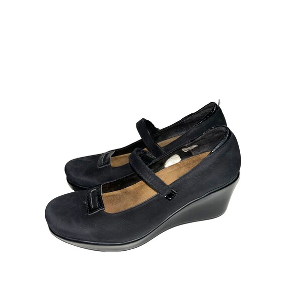 NAOT Women's Wedge Platform Mary Jane Shoes size 39/8.5 Genuine Leather - Picture 1 of 9